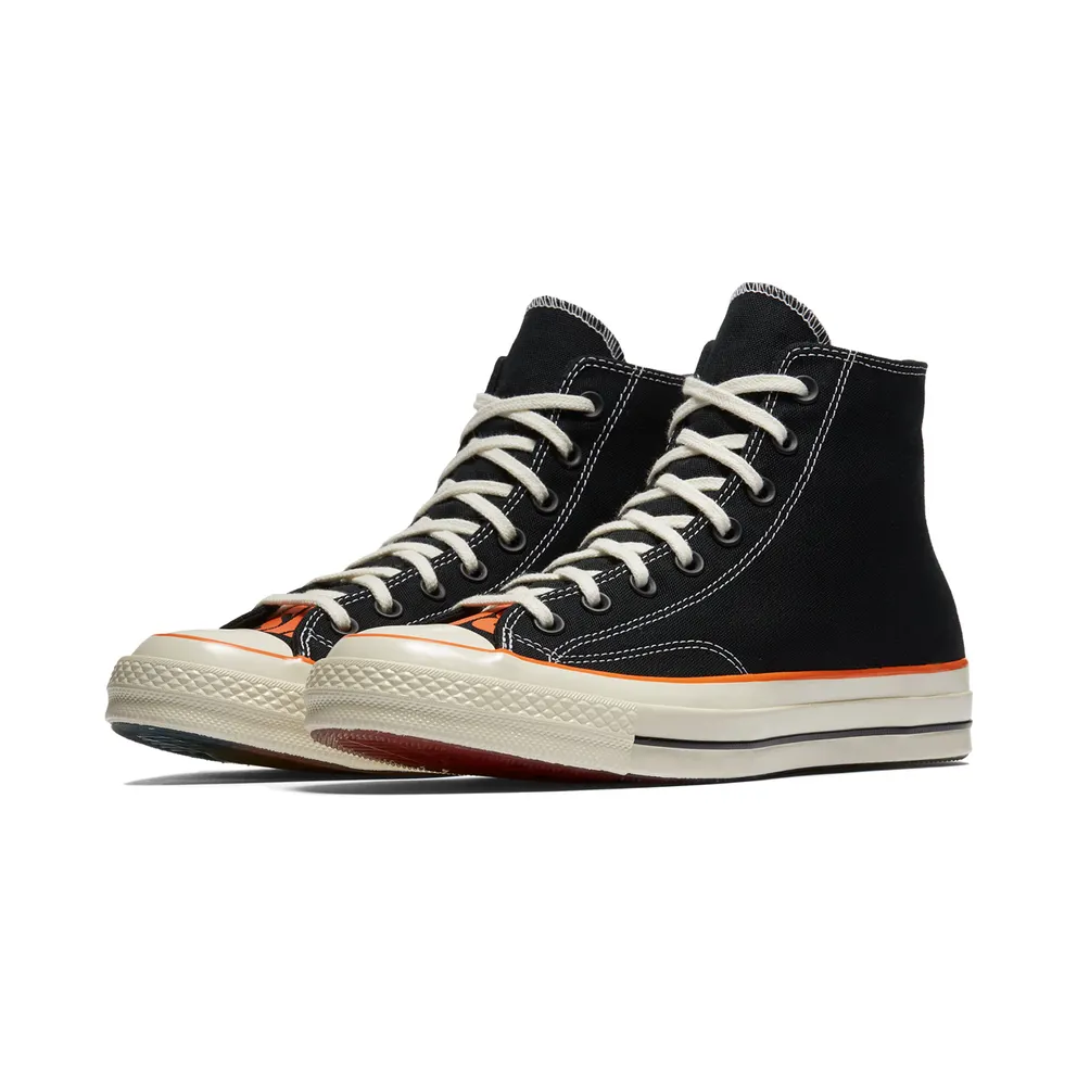 Converse Chuck Taylor All-Star 70s Hi Vince Staples Black Black/Vibrant Orange-Egret (161253C)