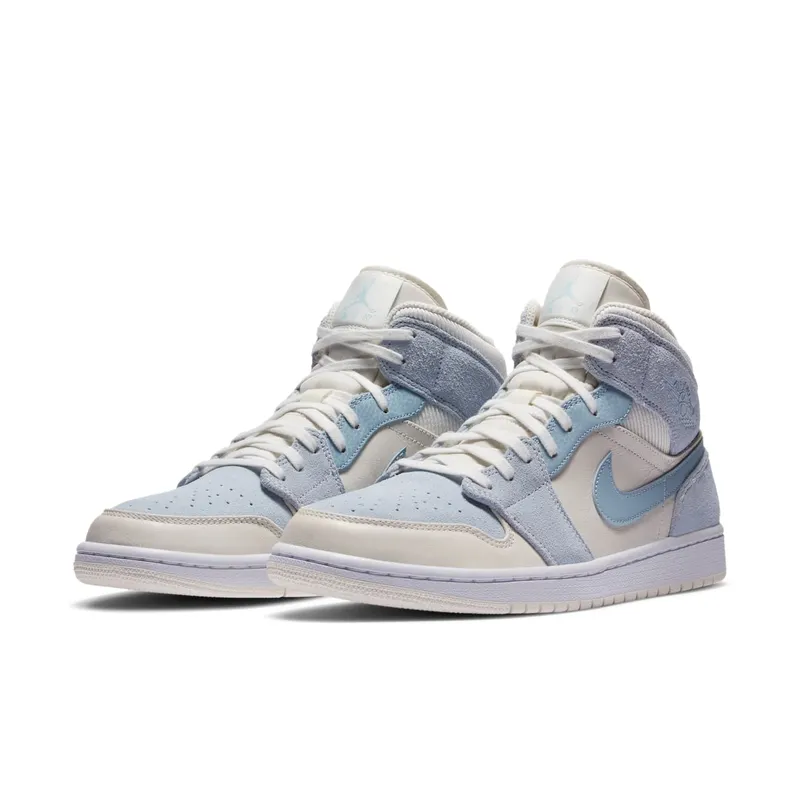 Jordan 1 Mid Mixed Textures Blue Sail/Blue (DA4666-100)