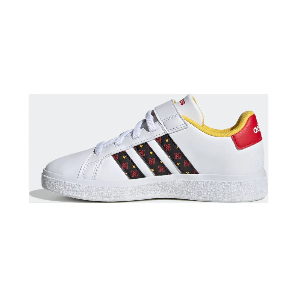 Adidas adidas x Disney Grand Court Mickey Lifestyle Court Hook-and-Loop Cloud White / Core Black / Better Scarlet (HP7760)
