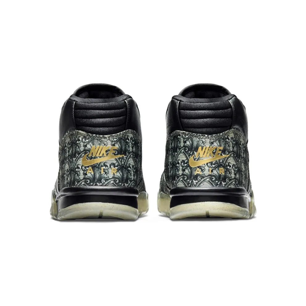 Nike Air Trainer 1 Paid In Full Black/Black-Metallic Gold-Vpr Grn (607081-002)