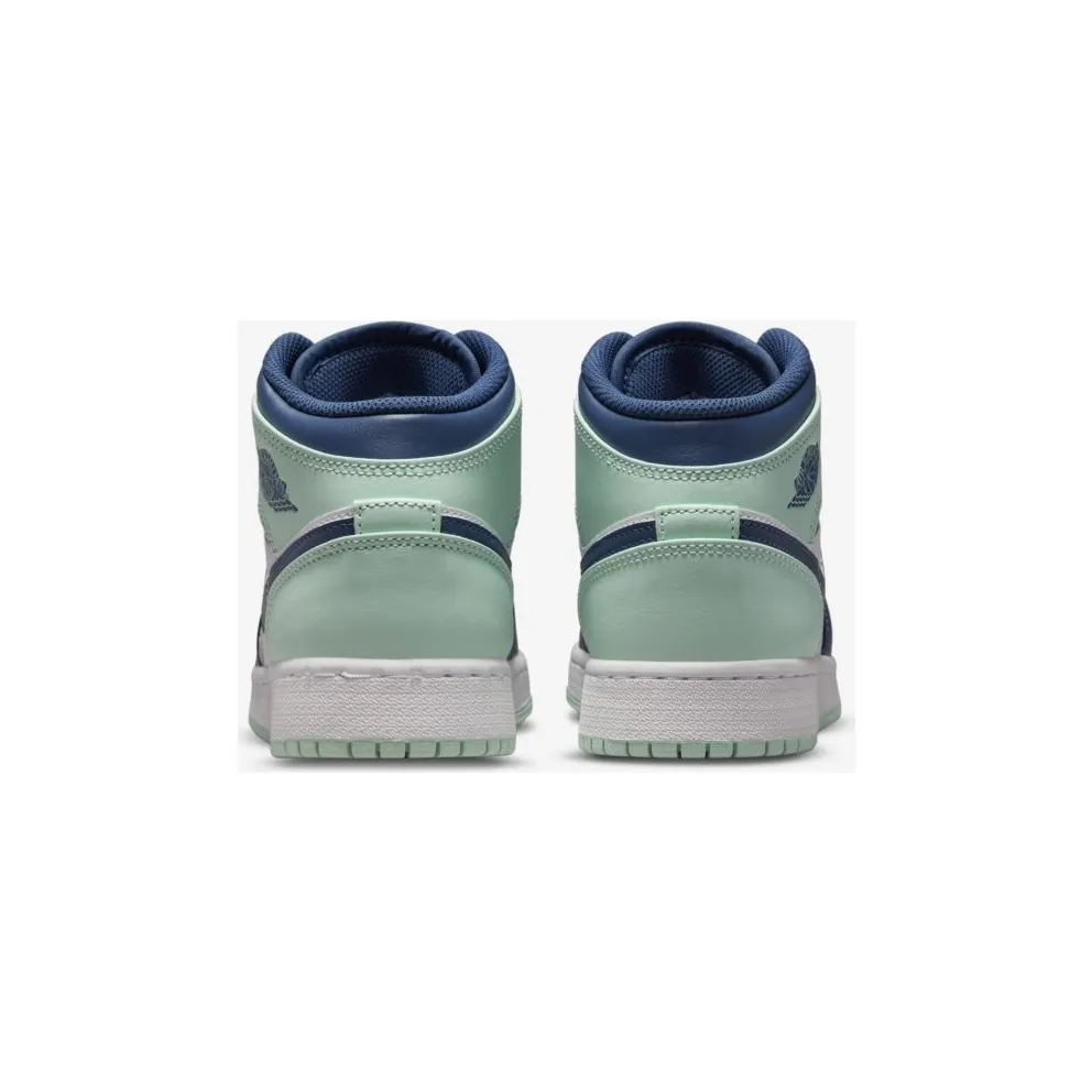 Jordan 1 Mid Blue Mint (GS) (554725-413)