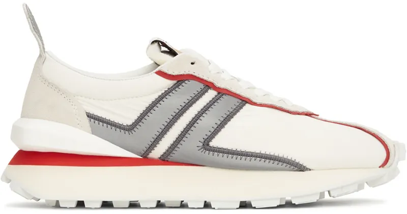 Lanvin White & Grey Bumper Sneakers (FM-SKBRUB-NY3D-P22)