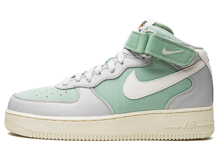 Nike Air Force 1 Mid ’07 LX “Grey Fog Enamel Green” (DQ8766-002)