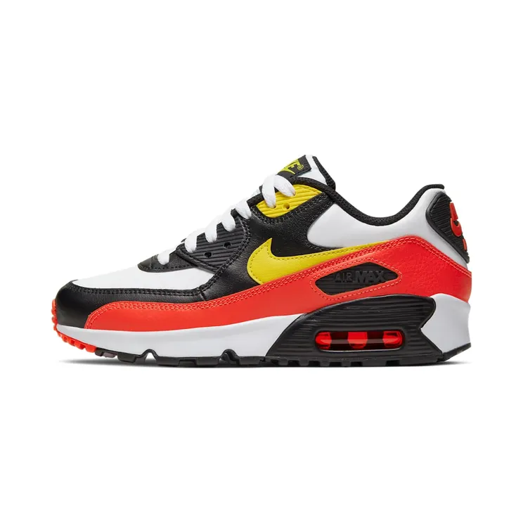 Nike Air Max 90 LTR White Bright Crimson (GS) (833412-120)
