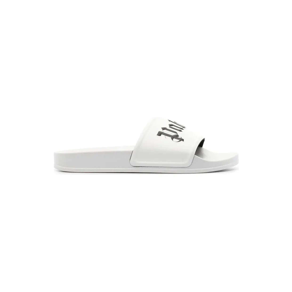 Palm Angels Logo Slide White Black (pmic001c99pla0010110)
