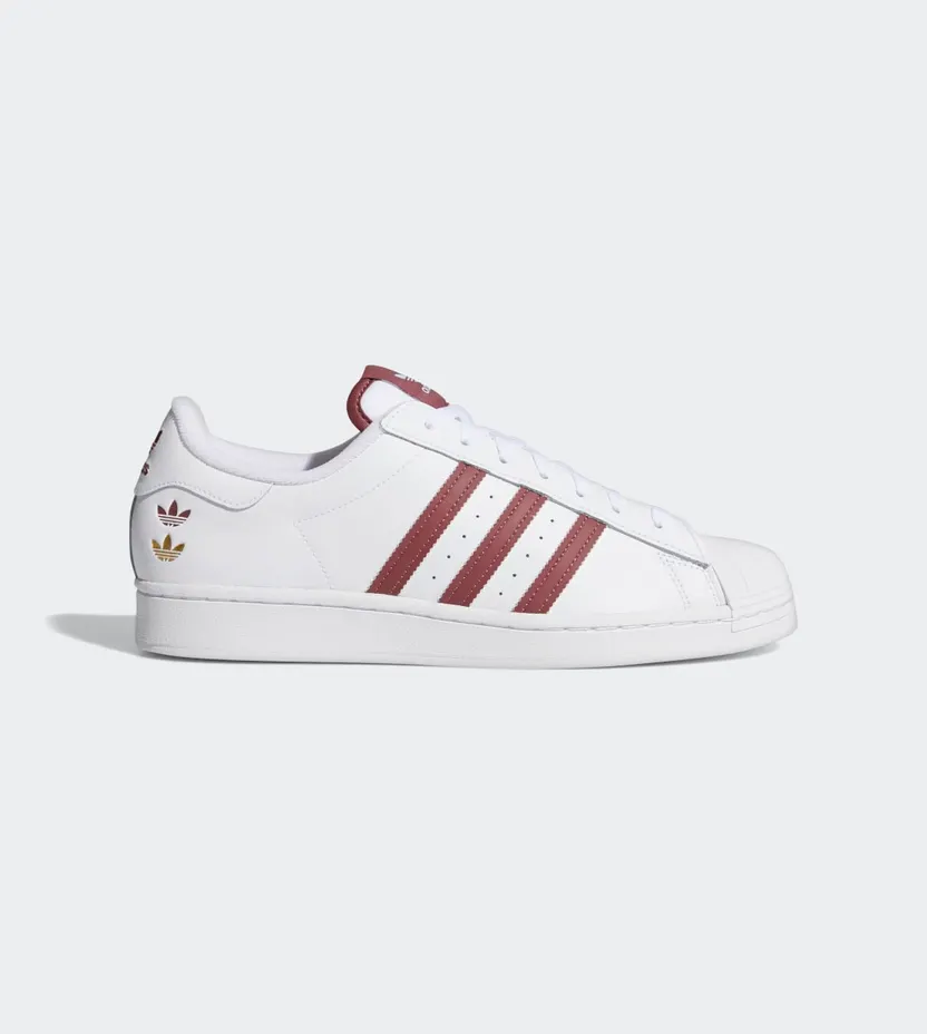 adidas Superstar Cloud White / Burgundy / Gold Foil (GY0976)