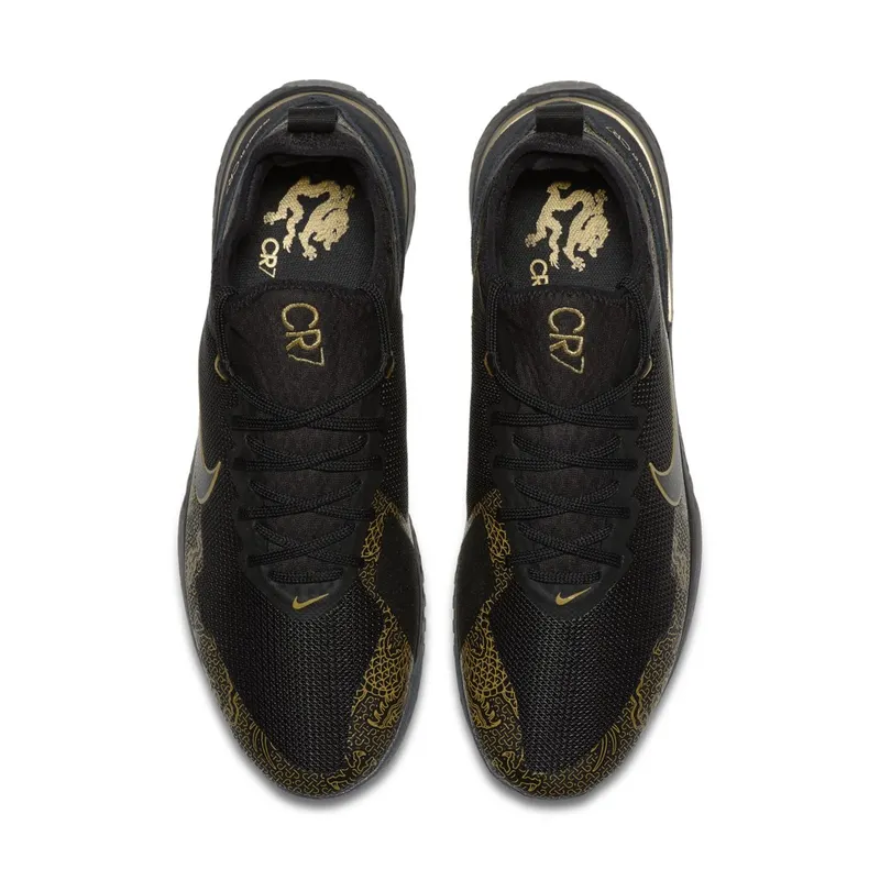 Nike React FC CR7 Cristiano Ronaldo Black/Metallic Gold-Black (BV9985-007)