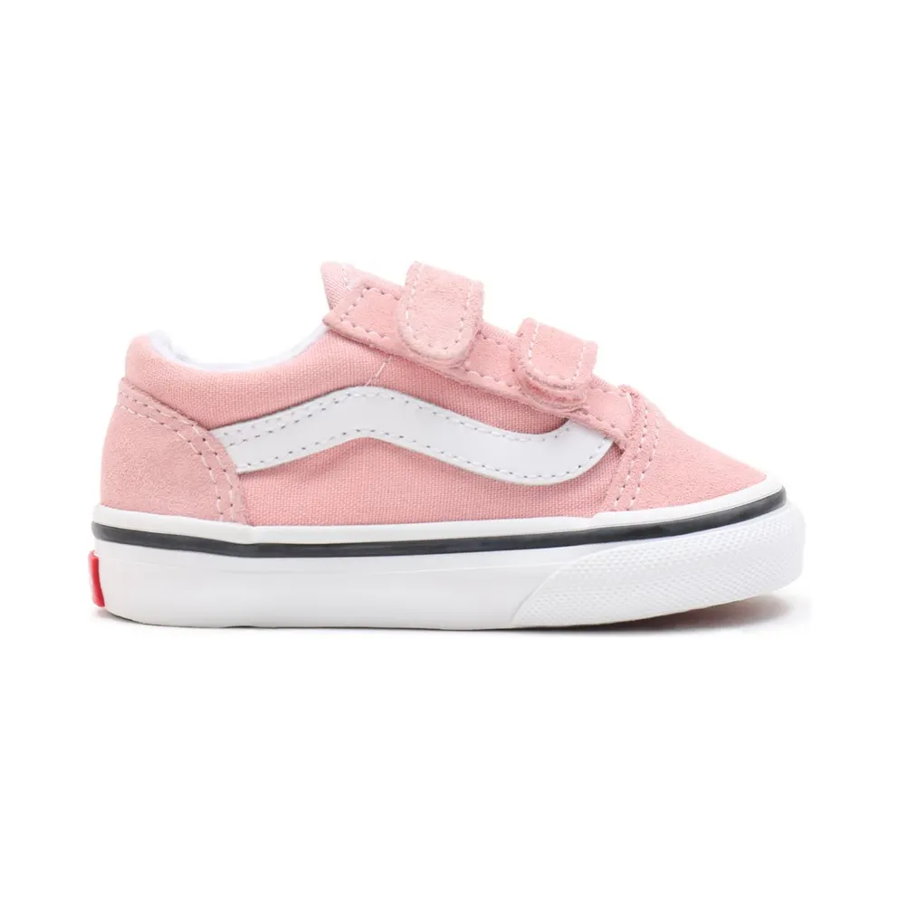 VANS Old Skool Velcro Toddler Shoes Pink (VN000D3Y9AL)