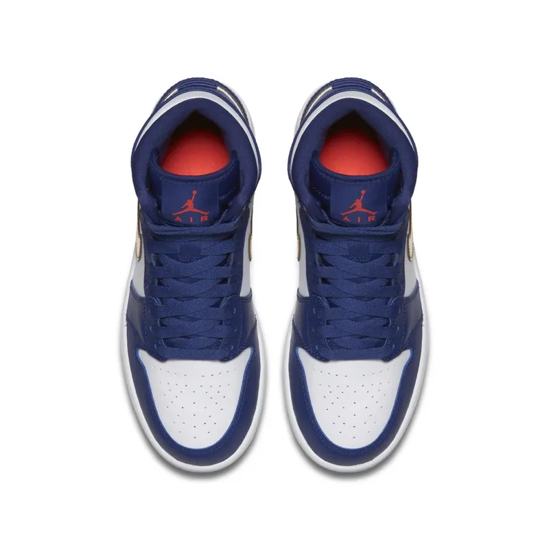 Jordan  1 Retro High Gold Medal (GS) Deep Royal Blue/Metallic Gold Coin-White (705300-406)