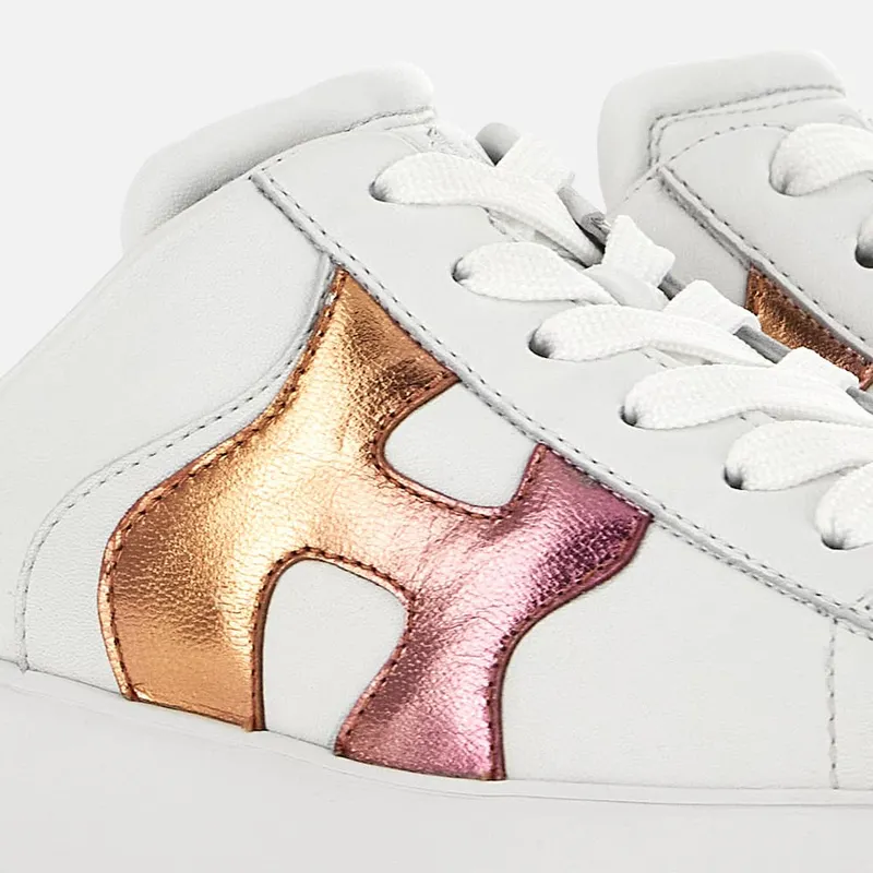 Hogan Rebel – Mules White Orange Pink (HXW5640EG82N9V0TD3) (4)