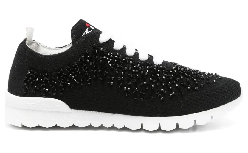 Kiton Fit Sneakers mit Perlen – Schwarz (DSSFITAN0084740002)