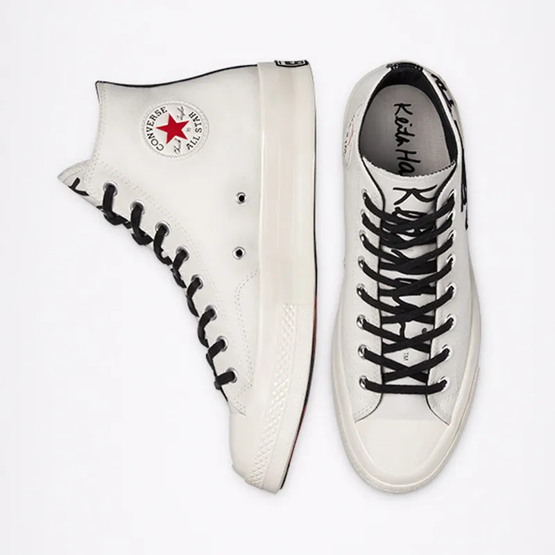 Converse Converse x Keith Haring Chuck 70 High Top Egret/Black/Red (171858C)