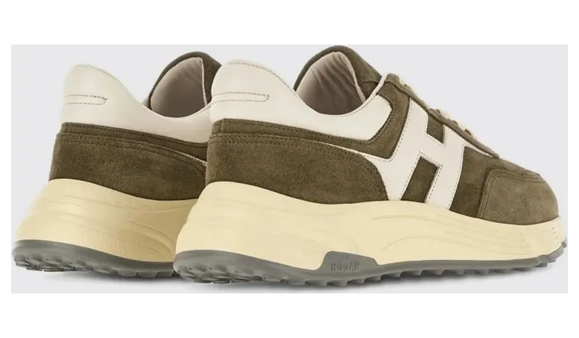 Hogan Hyperlight Suede Sneakers Green (HXM5630FR30UL6419L) (2)