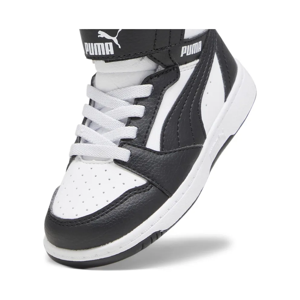 Puma Rebound V6 Mid “Puma White / Puma Black / Shadow Gray” (396542_01)
