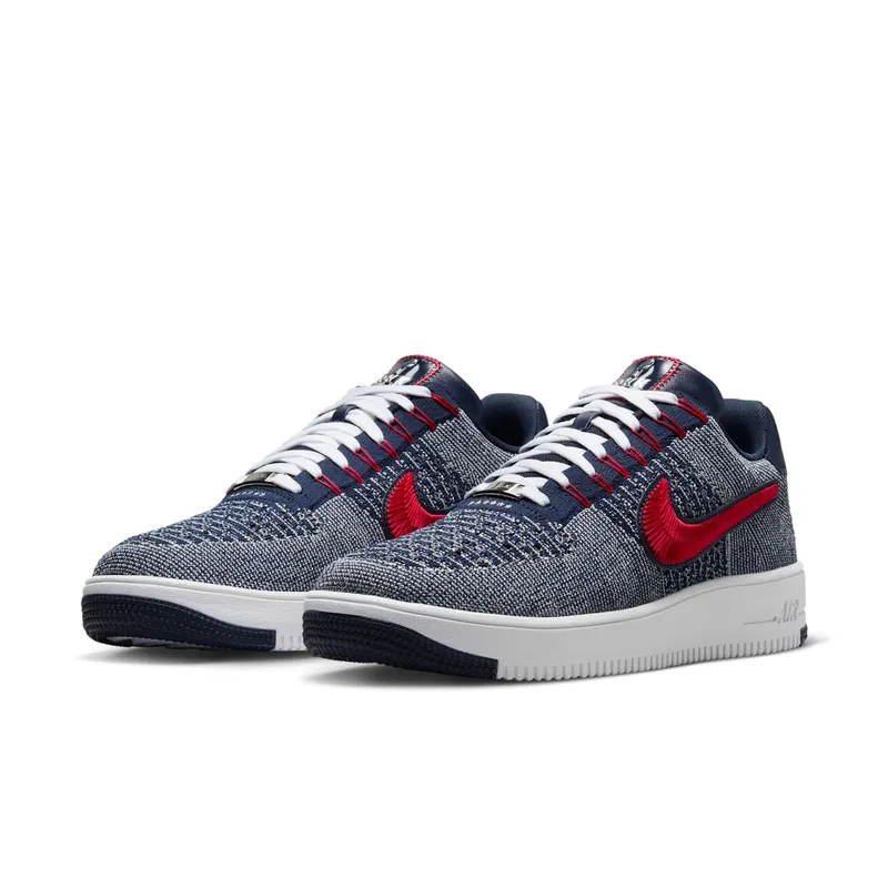 Nike Air Force 1 Ultra Flyknit Low “Patriots Robert Kraft Wolf Grey” (FV4079-012)