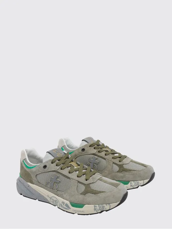 Premiata Mase Suede and Mesh Moss Green (MASE8017)