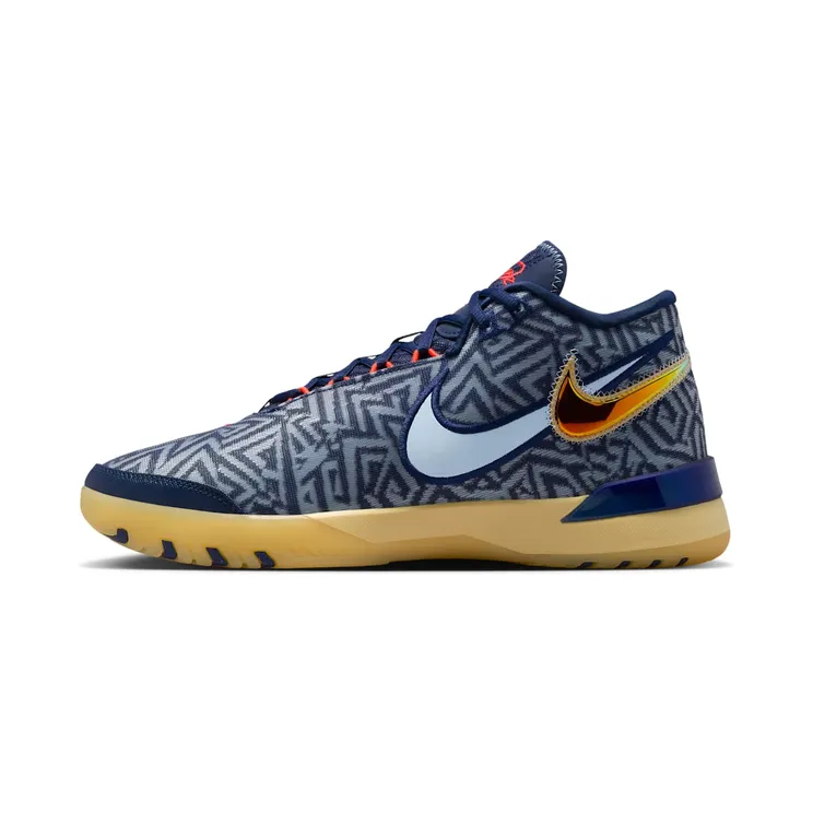 Nike LeBron NXXT Genisus Midnight Navy Soft Yellow Bright Crimson Light Armory Blue (HF0712-401)