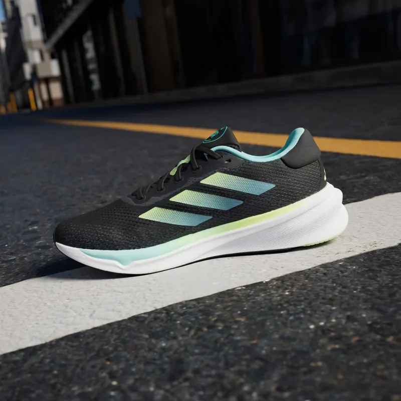 adidas Supernova Stride Core Black Pulse Lime Flash Aqua (IH2909)