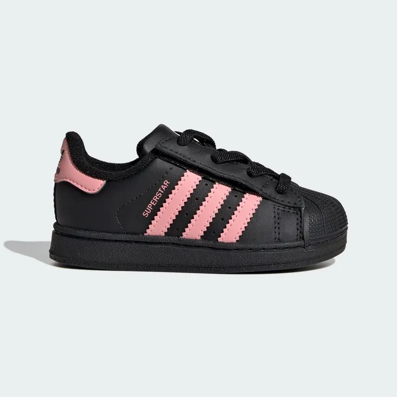 Adidas Superstar II Comfort Closure with Elastische Veters Core Black / Glow Pink / Core Black (JP9470)