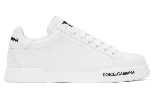 Dolce and Gabbana White Low-Top Sneaker (CS1774 AA335)