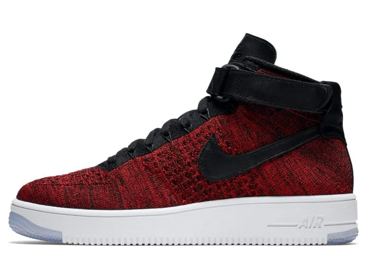 Nike Air Force 1 Ultra Flyknit Mid University Red Black