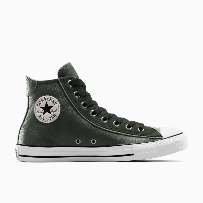 Converse Chuck Taylor All Star Leather & Suede (Wide Width) Dense Canopy/Egret/Black (A14810C)