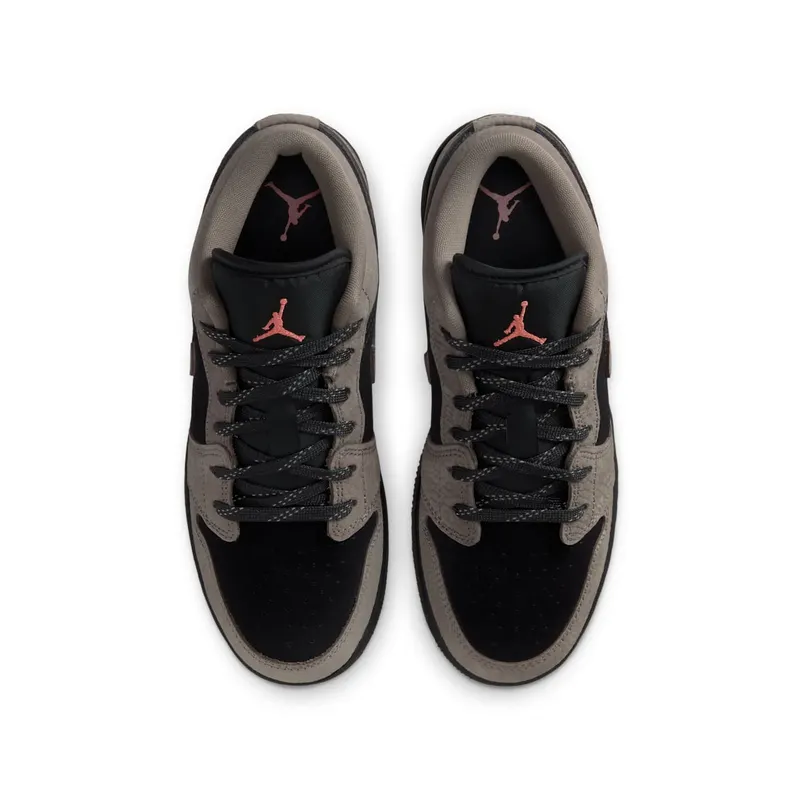 Air Jordan 1 Black/Light Wild Mango/Olive Grey (IB7111-005)