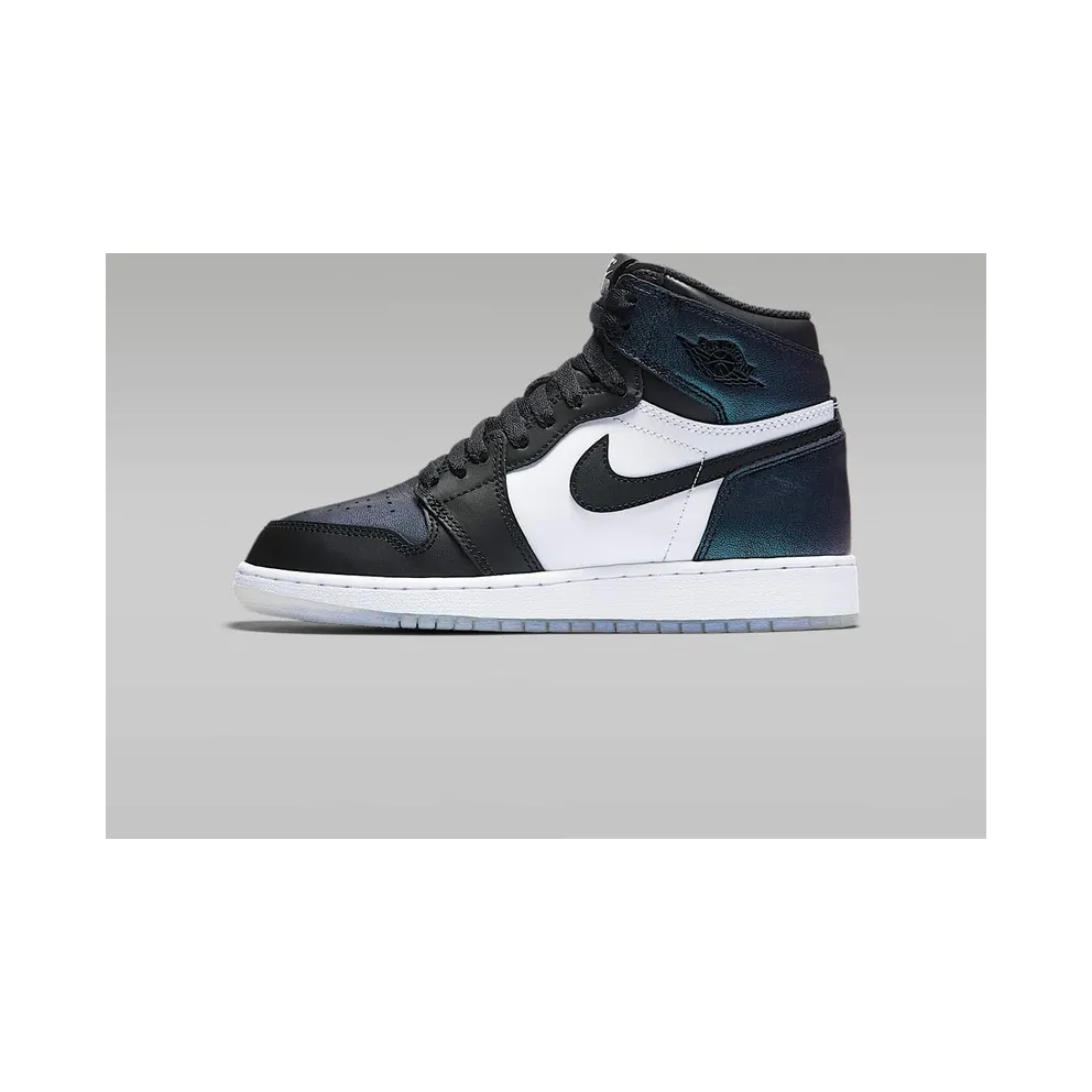 Jordan 1 Retro All Star 2017 “Chameleon” (GS) Black/Black-Metallic Silver (907959-015)