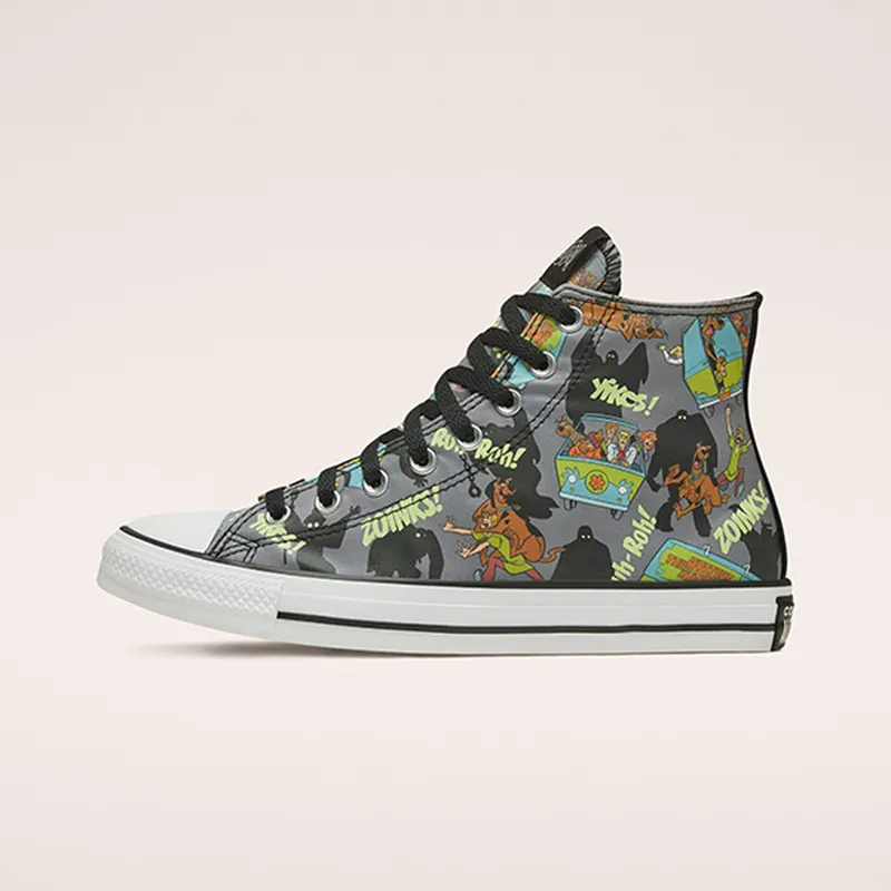 Converse Scooby-Doo x Chuck Taylor All Star High ‘Chased By Ghosts’ Almost Black/White/Multi (169073C)