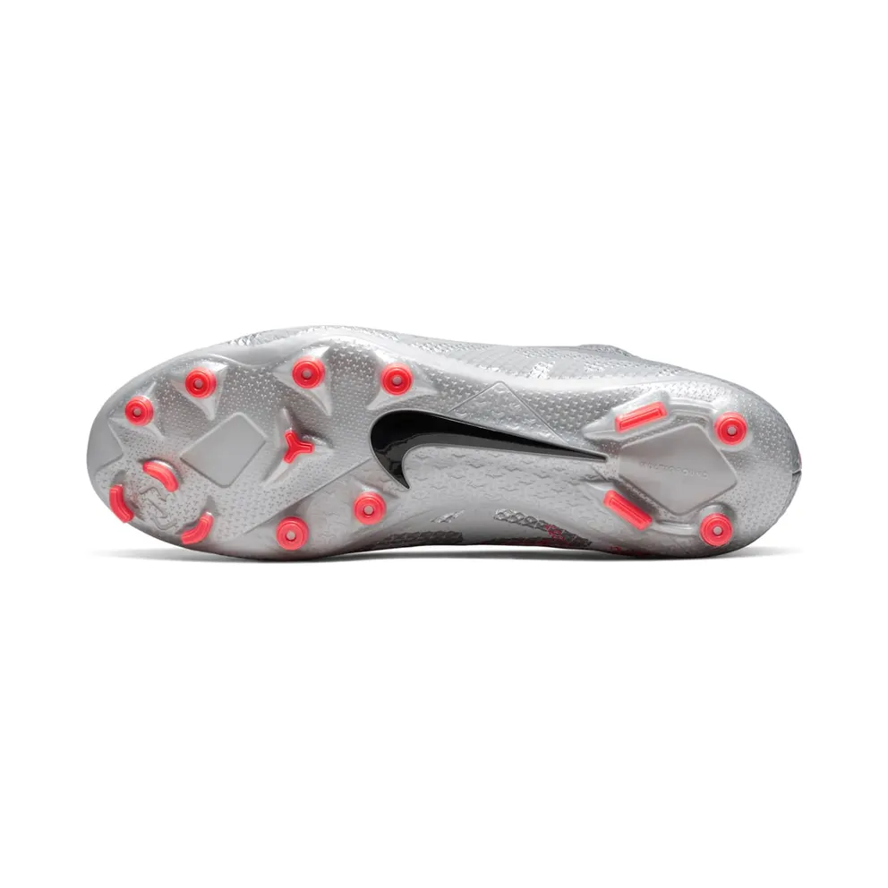 Nike Phantom Vision 2 Academy Dynamic Fit MG Metallic Grey Crimson (CD4156-906)