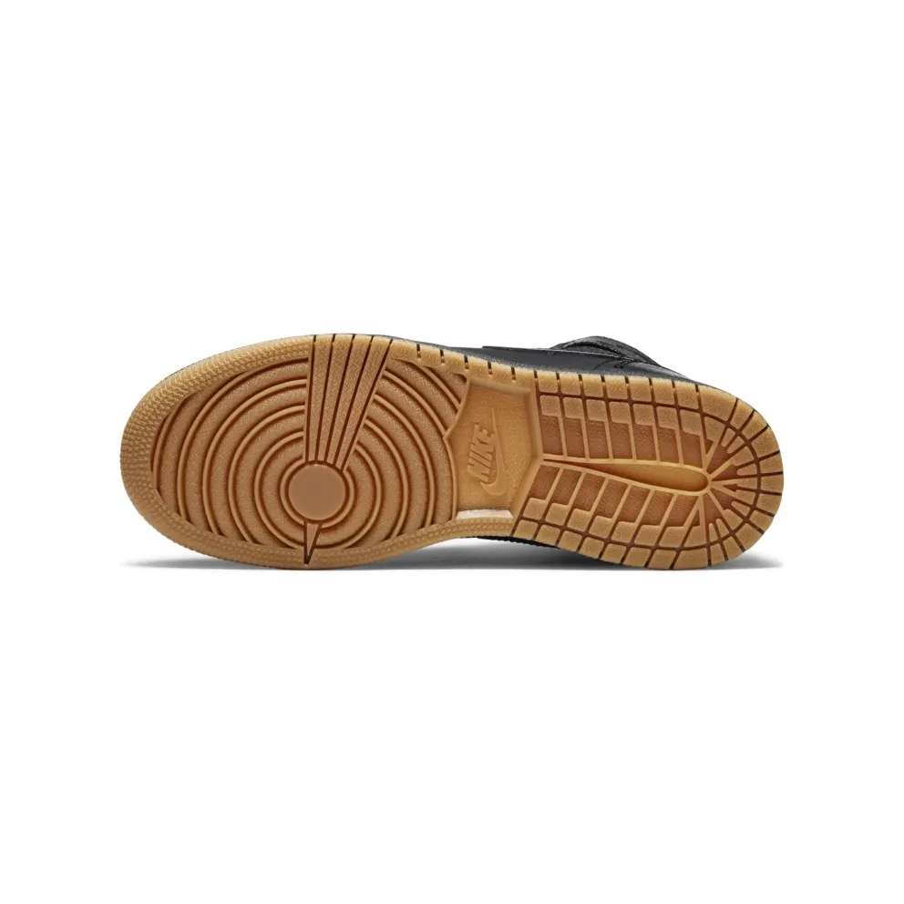 Jordan 1 Retro Black Gum (GS) Black/Black-Gum Light Brown (575441-020)