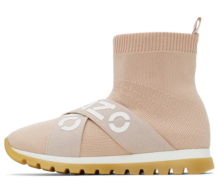 Kenzo Kids Pink Sport Trainer Sneakers (K19036) (3)