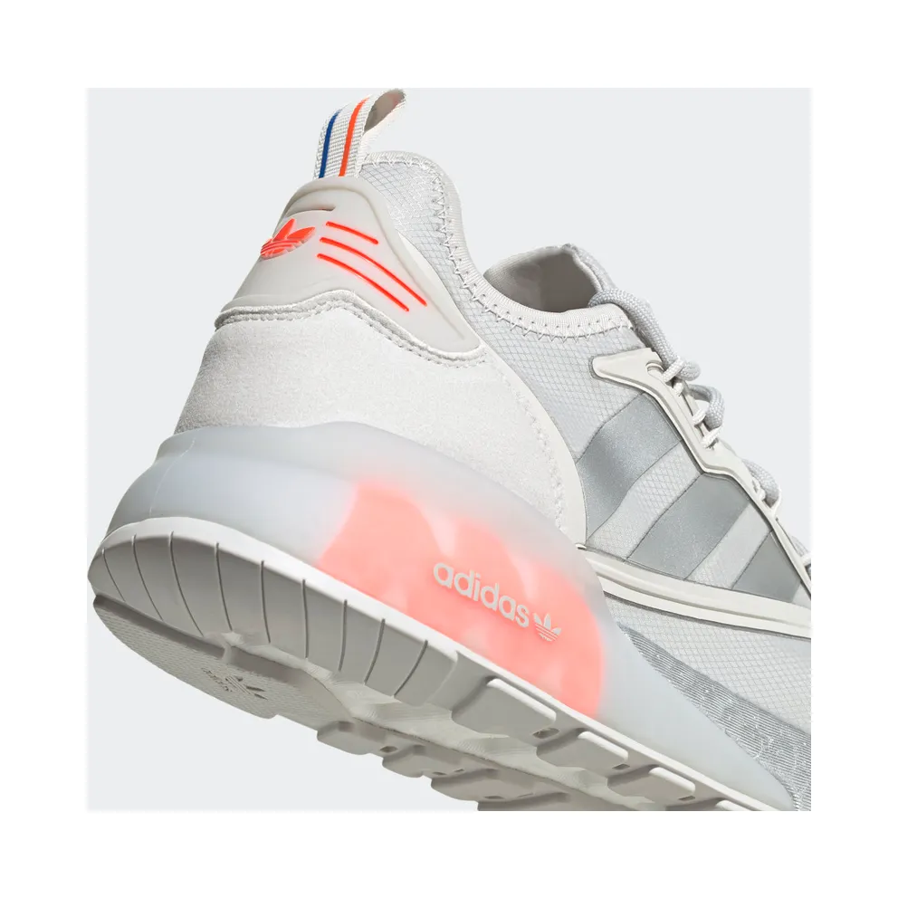 adidas ZX 2K Boost Grey One Solar Red Grey One/Silver Metallic/Solar Red (FX7028)