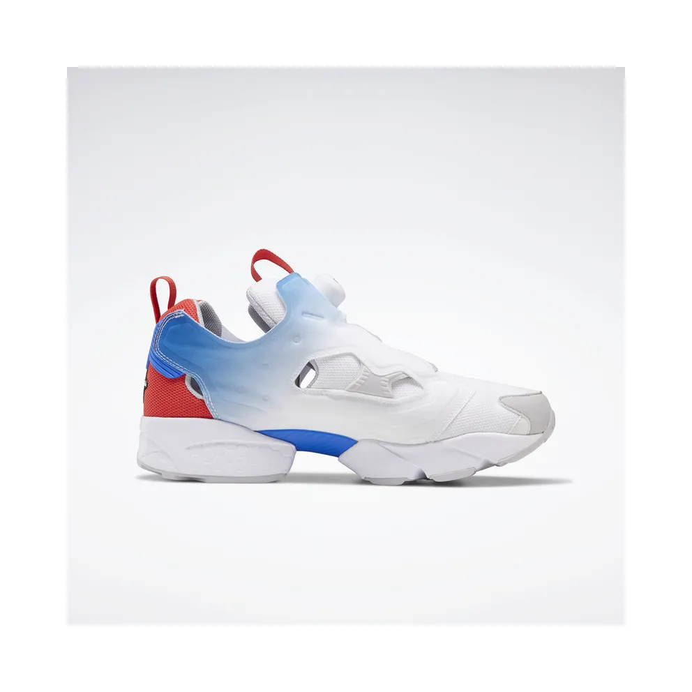 Reebok Instapump Fury Fading Tri-Color White White/Humble Blue-Sterling Grey (Other Brands Other)