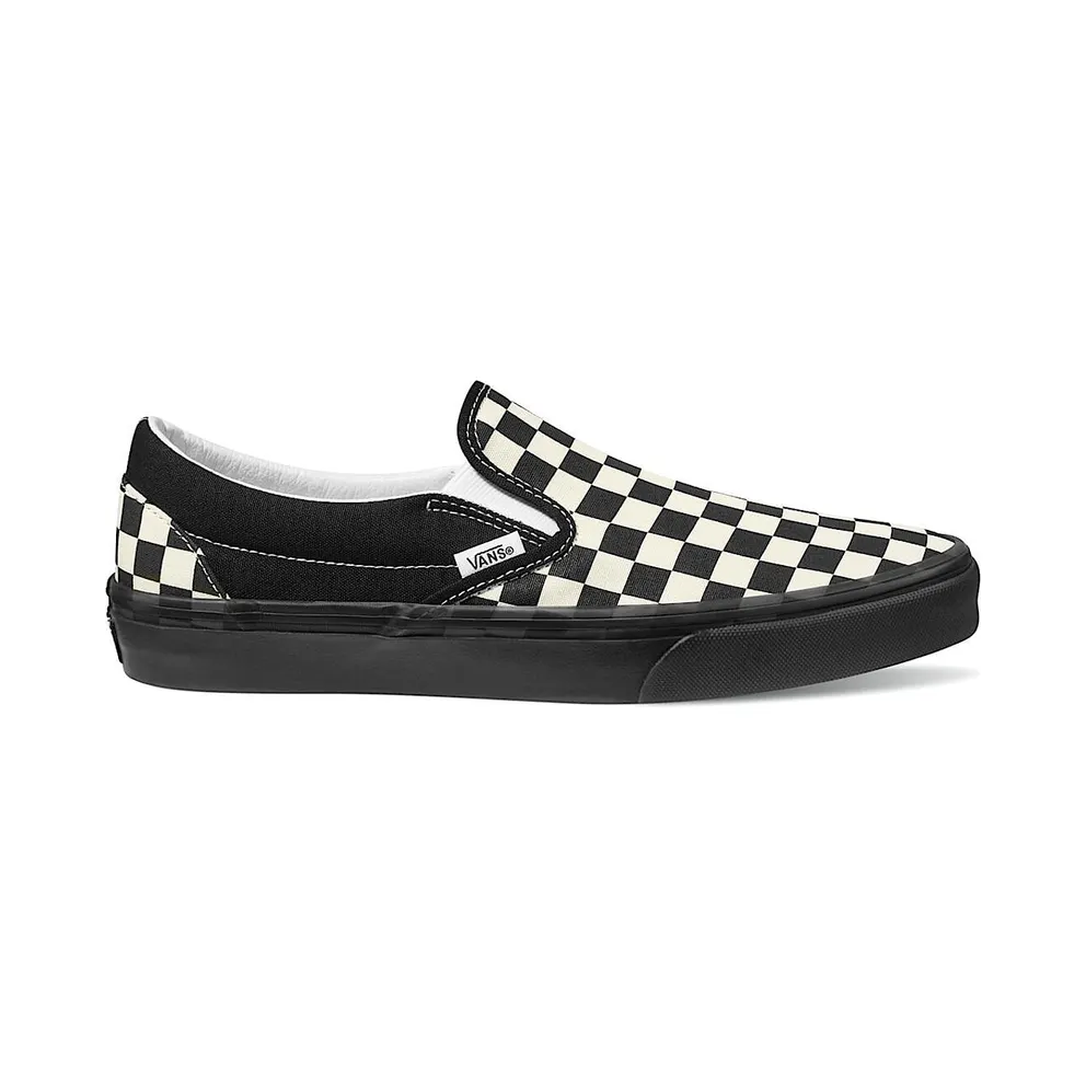 Vans Classic Slip-On “Checkerboard Black White Black Midsole” (VN000D5PYB2)