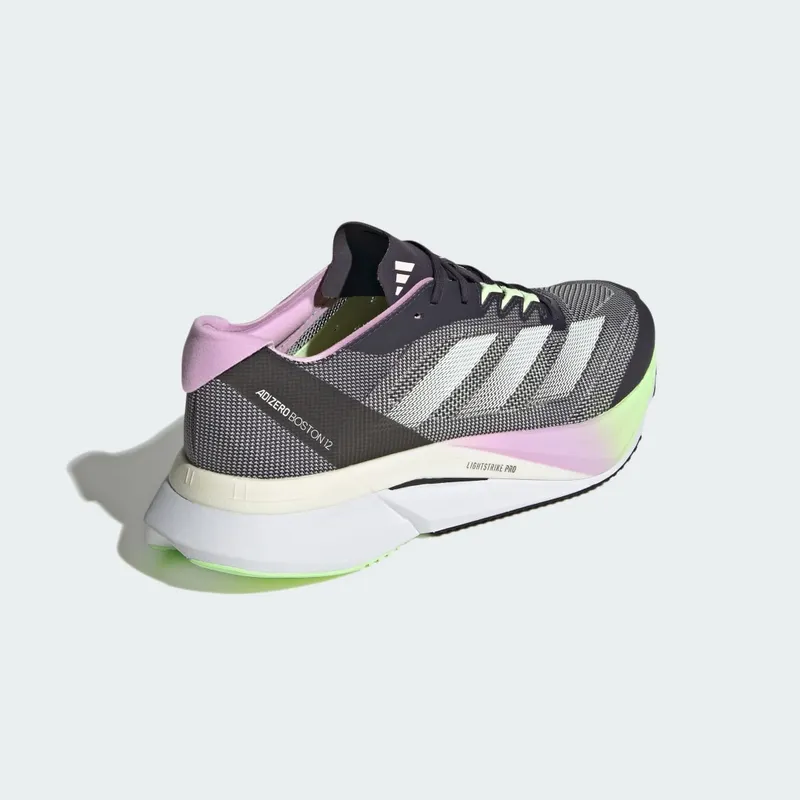 adidas Adizero Boston 12 Aurora Black / Zero Metalic / Green Spark (IG3319)
