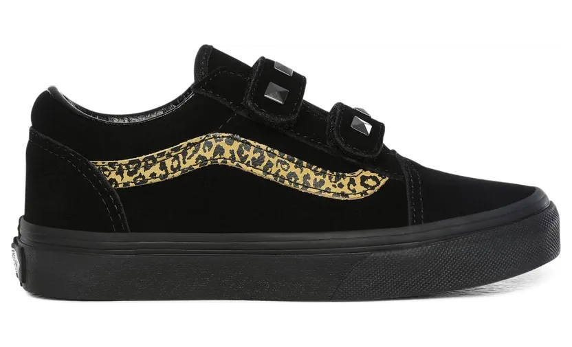 VANS Suède Stud Old Skool V Kinderschoenen Zwart (VN0A4BUV0LG)
