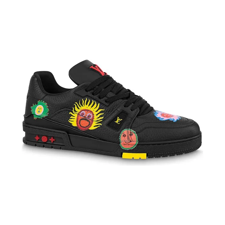 Louis Vuitton x Yayoi Kusama Trainer Black Print (1ABD2W)