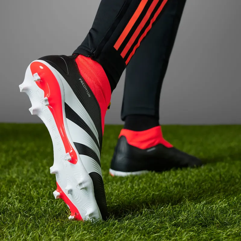 adidas Predator League LL FG Core Black Cloud White Solar Red (IG7768)