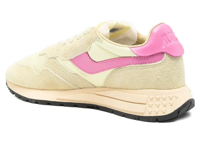 Autry Reelwind Suede-panelled “Yellow/Pink” (WWLW UT41) (3)