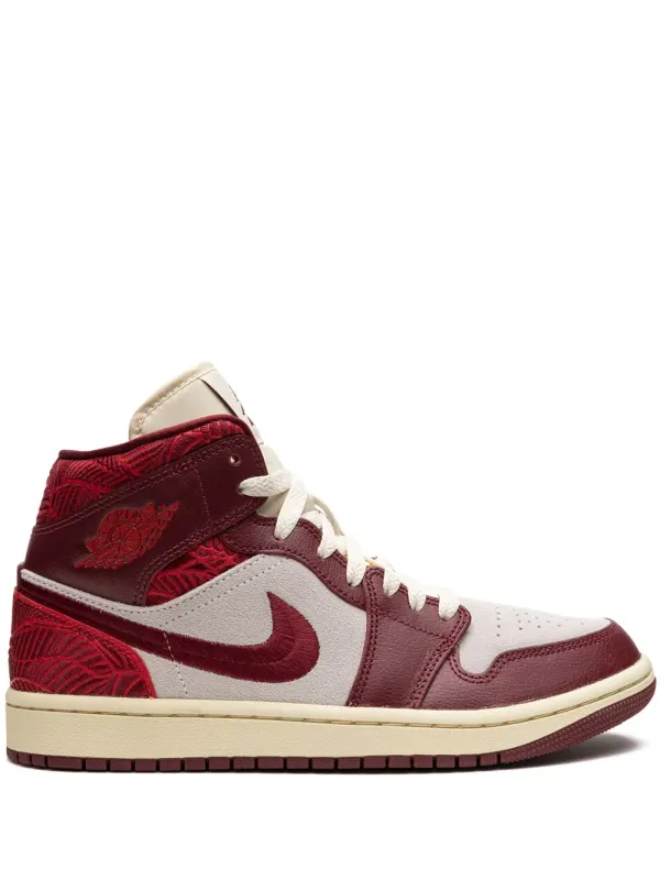 Jordan Air Jordan 1 Mid Tiki Leaf sneakers – Red (DZ2820)