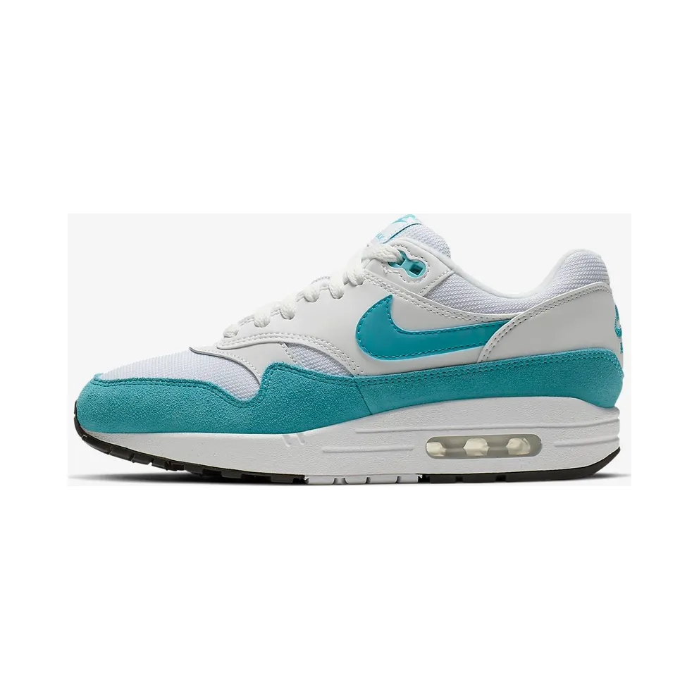 Nike Air Max 1 White Light Blue Fury (W) White/Light Blue Fury-Black (319986-117)