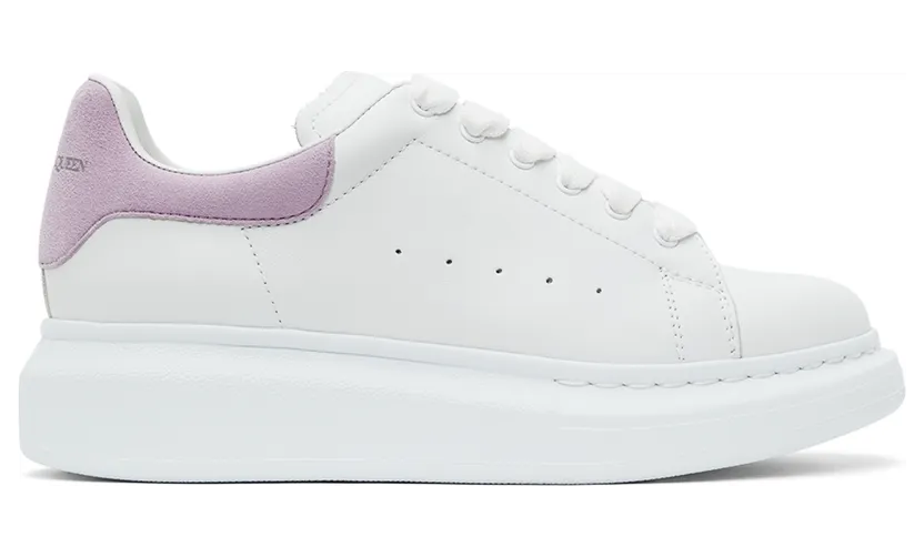 Alexander McQueen Kids White & Blue Suede Tab Oversized Sneakers (587691 WHX12) (6)