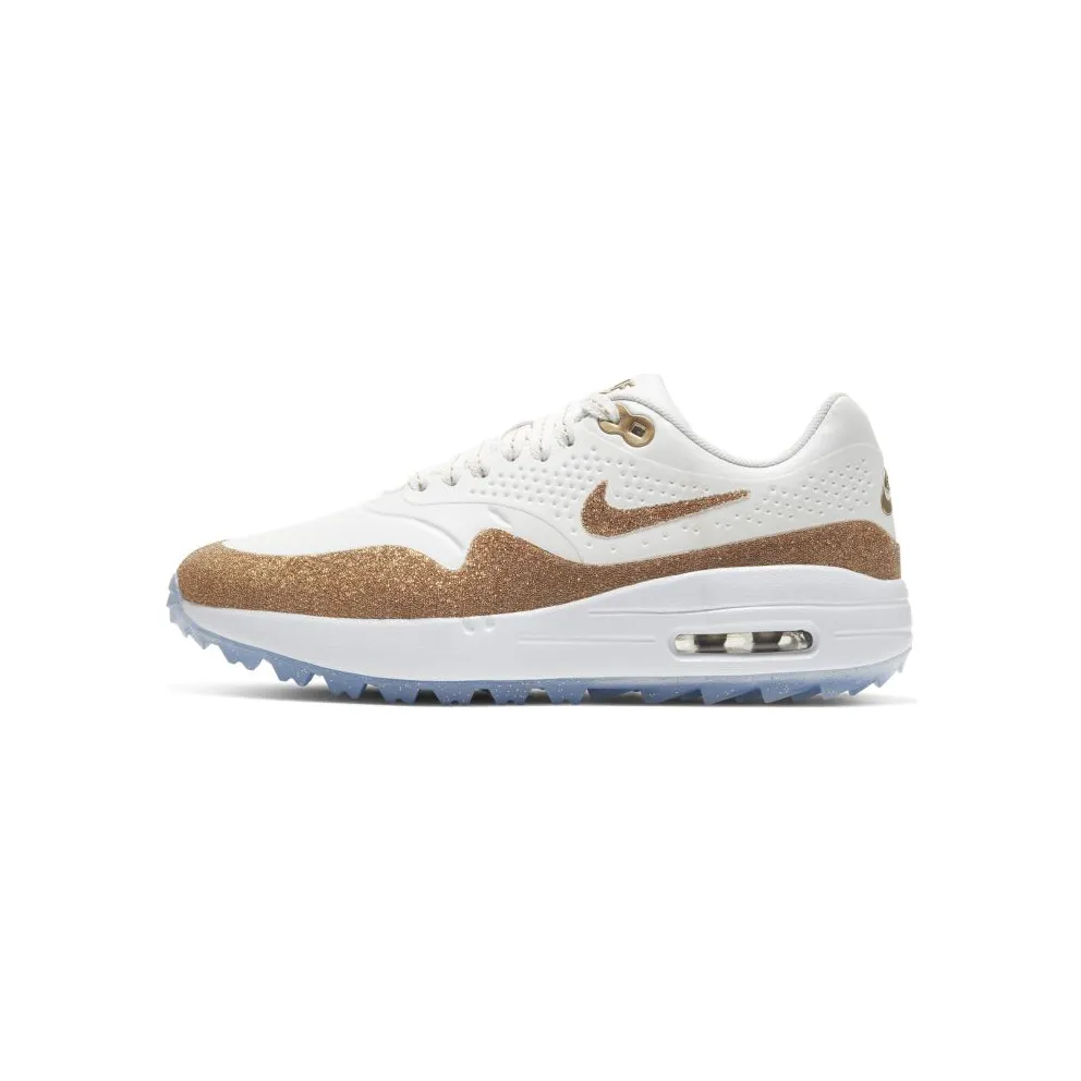 Nike Air Max 1 Golf Swarovski (W) Summit White/White-Metallic Gold (BV0658-111)