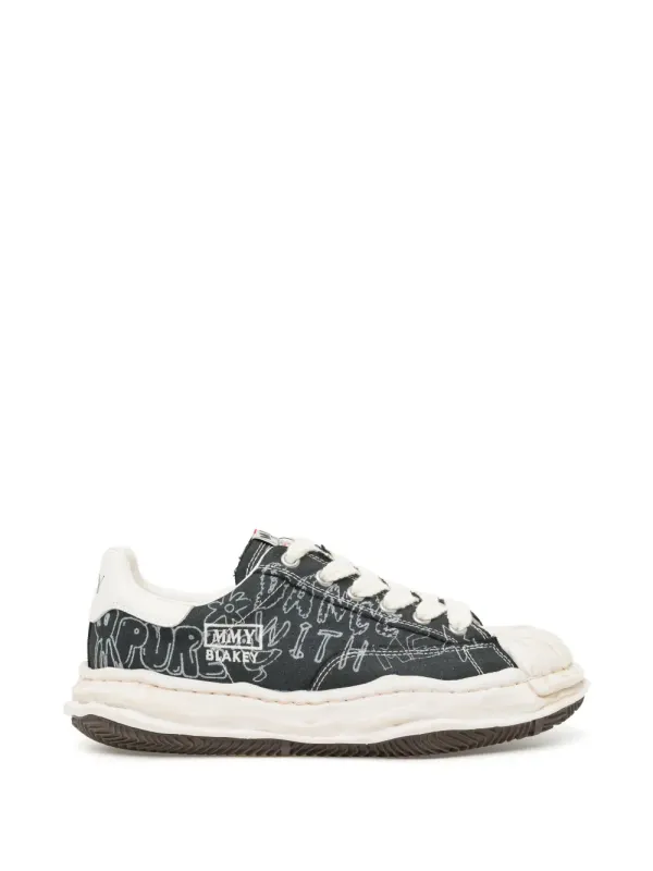 Maison MIHARA YASUHIRO Blakey with graffiti-print – Blue (MHRSN0BLACKMQBKX440)