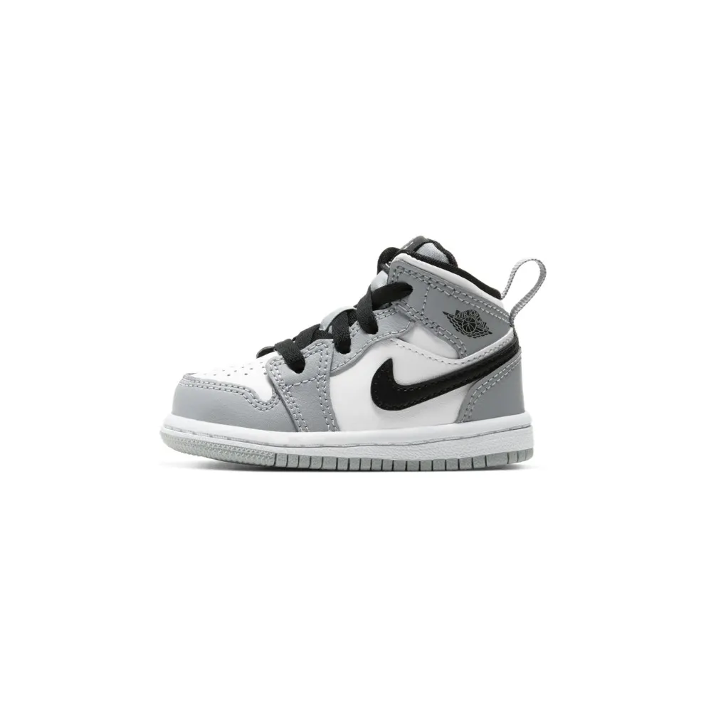 Jordan 1 Mid Light Smoke Grey (TD) Light Smoke Grey/White-Black (640735-092)