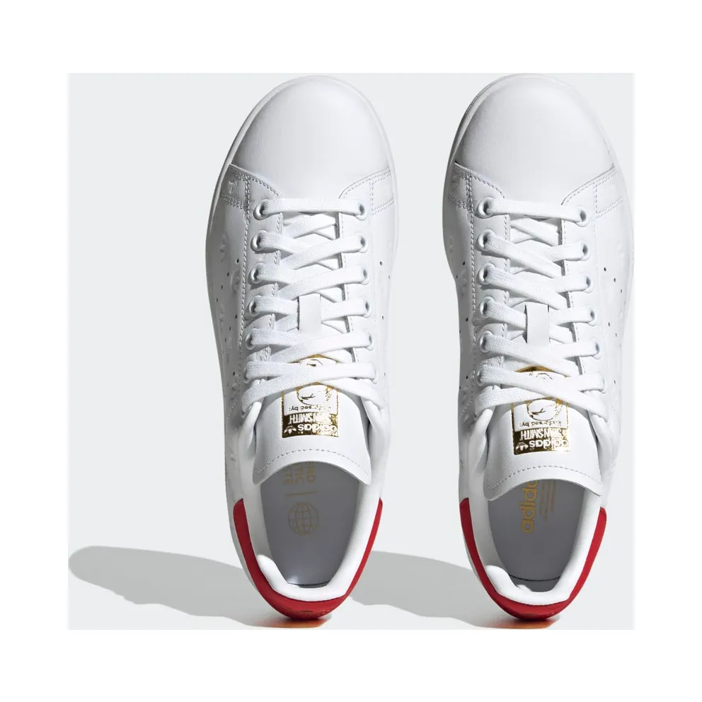 Adidas Stan Smith Cloud White / Better Scarlet / Gold Metallic (FZ6370)