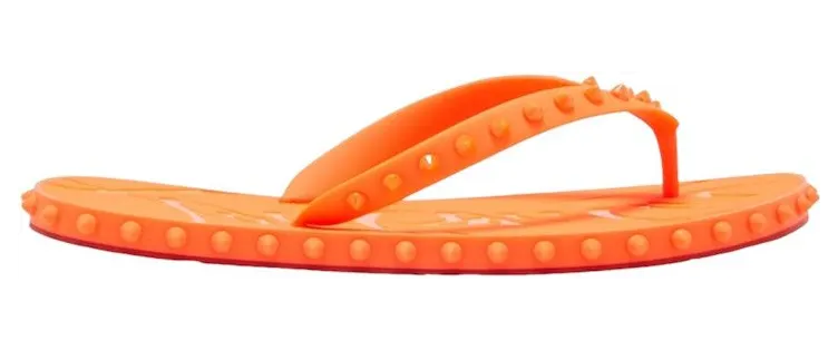 Christian Louboutin Super Loubi Flip Flat Fluo Orange (1230963 O279)
