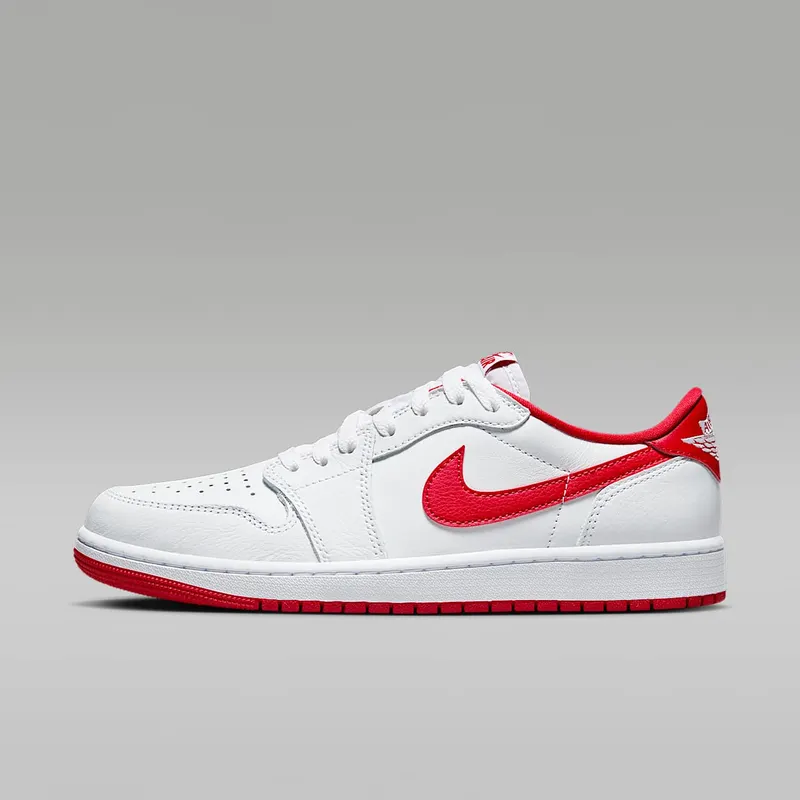 Air Jordan 1 Low OG White/White/University Red (CZ0790-161)