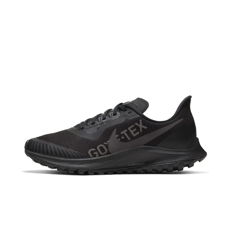 Nike Air Zoom Pegasus 36 Trail Gore-tex Black (W) Black/Total Orange-Thunder Grey (BV7763-001)